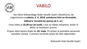 Vabilo Varaški šujstri 1